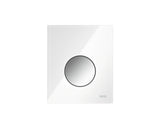 TECE TECEloop Urinal-Betätigungsplatte mit Kartusche Glas weiß Taste Chrom glänzend, 9242660
