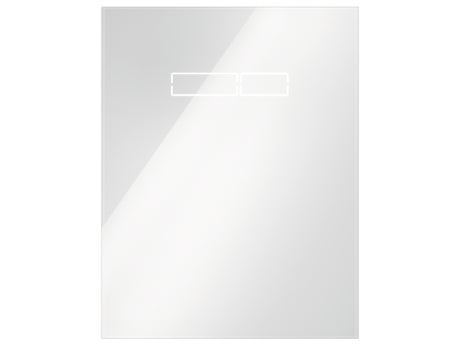TECE TECElux Betätigungsglasplatte mit sen-Touch Elektronik Glas weiß, 9650002