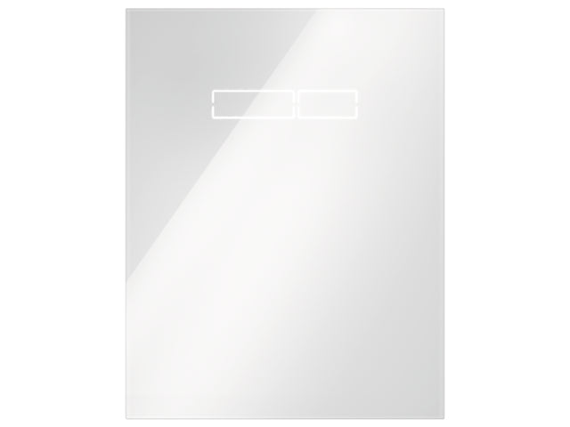 TECE TECElux Betätigungsglasplatte mit sen-Touch Elektronik Glas weiß, 9650002