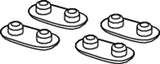 TECE TECEone WC-Sitz Auflagepuffer (4 Stück), 9820423