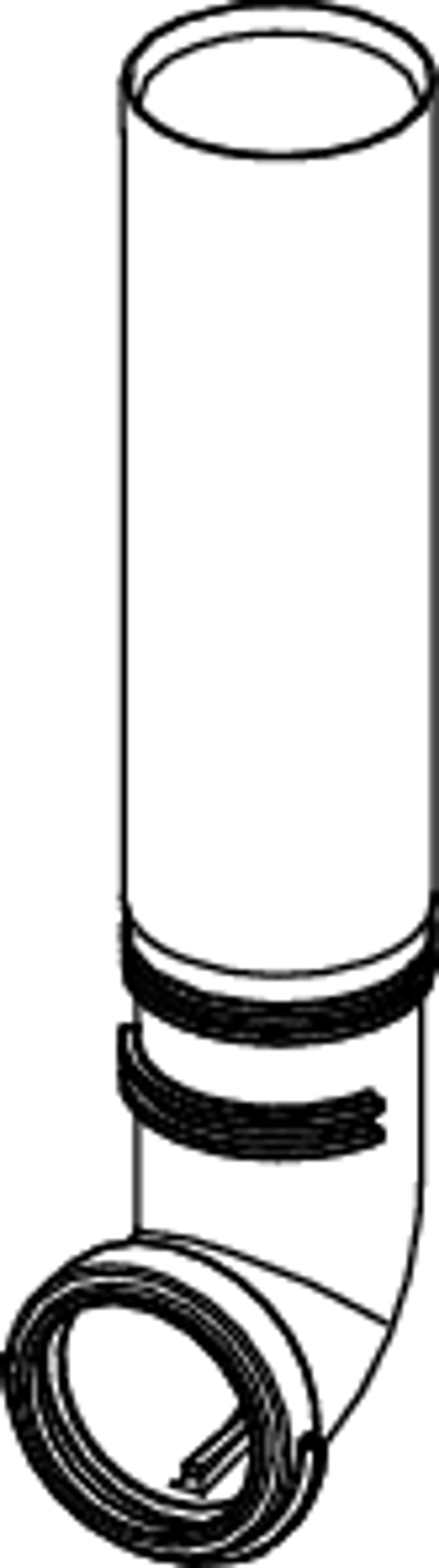 TECE TECE-Ersatzteil Spülrohr für Octa II, Compact 320, Base 8 und Base 320-Spülkästen (ab 2023), 9820668