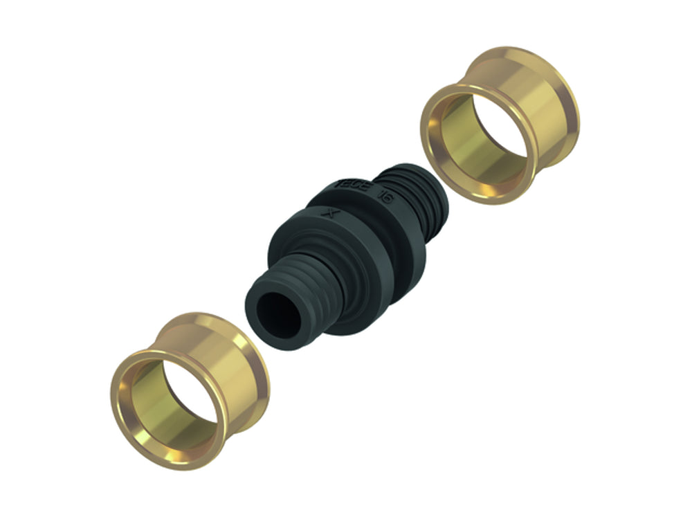 TECE TECEfloor Druckhülsenkupplung Dim. 16 für Al-RT inkl. Druckhülse nur für Rohre 771516xx, 77220015