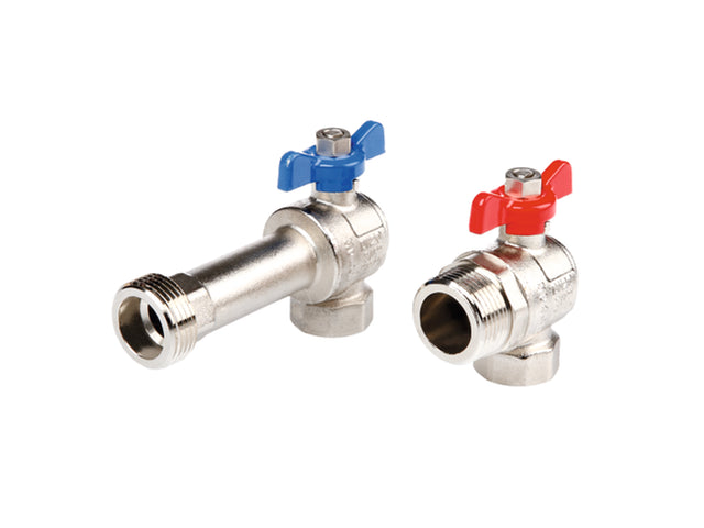 TECE TECEfloor Eck-Kugelhahn-Set Rp 3/4 x AG 1", inkl. Flachdichtung, 77381002