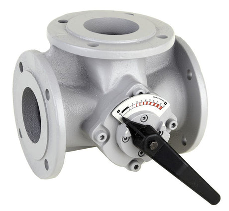 Resideo Dreiwege-Flanschenmischer DR GG 20, grau, PN 6, abgewinkelt DN 40, DR40FA