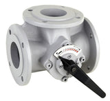 Resideo Dreiwege-Flanschenmischer DR GG 20, grau, PN 6, abgewinkelt DN 50, DR50FA