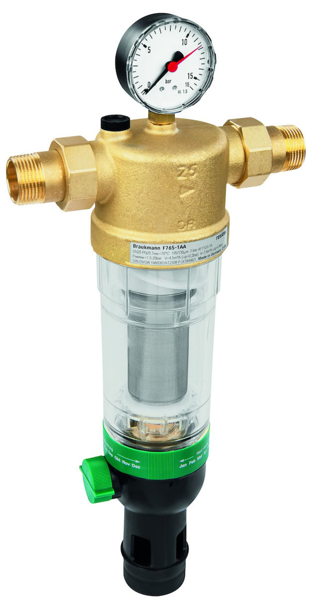 Resideo Hauswasser-Feinfilter F76S Messing, AA, R11/4, F76S-11/4AA