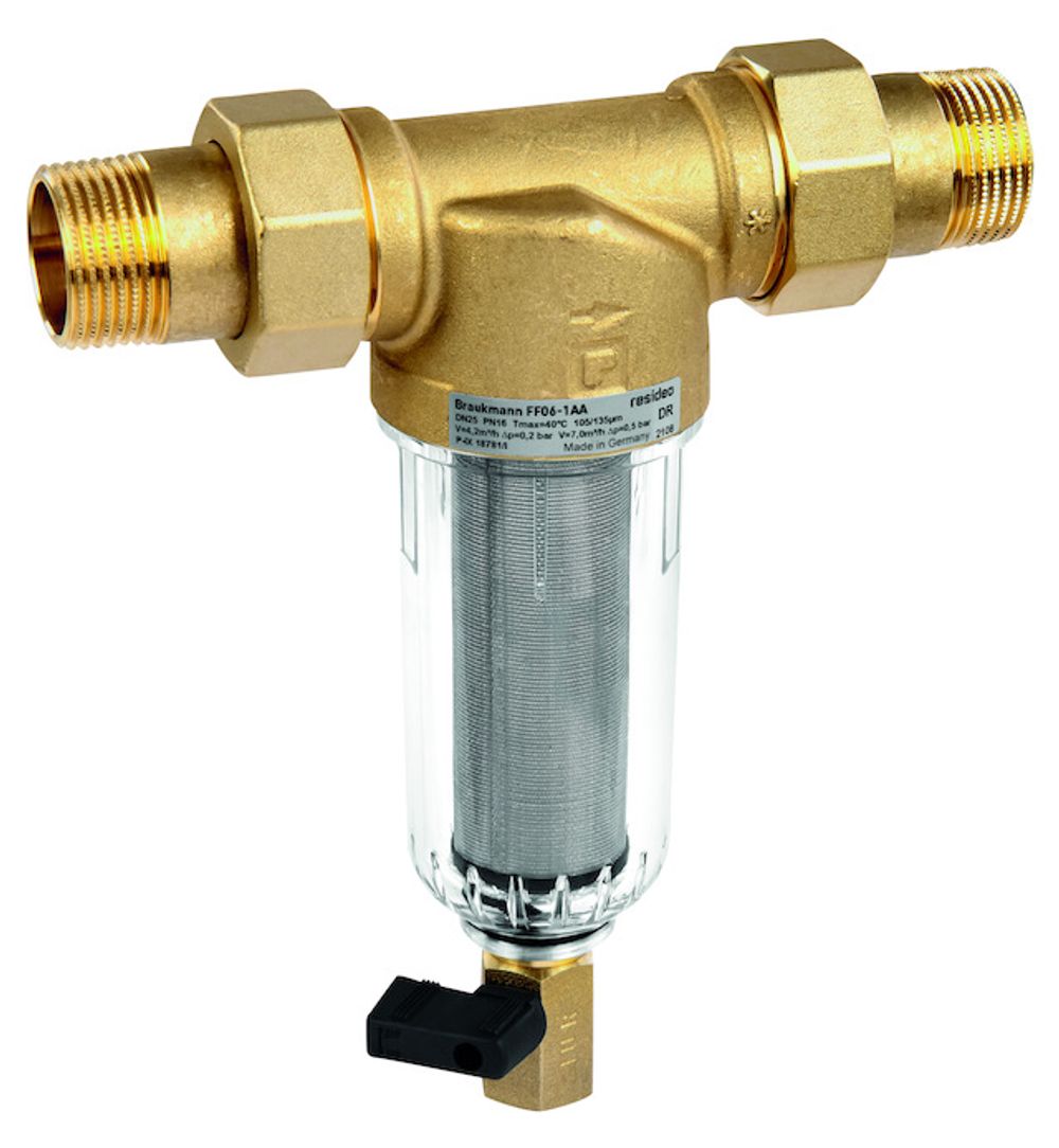 Resideo Feinfilter MiniPlus FF06 Messing AA, R1/2, FF06-1/2AA