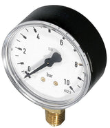 Resideo Manometer M39M G 1/4, 63mm, unten, Teilung 0-10bar, M39M-A10