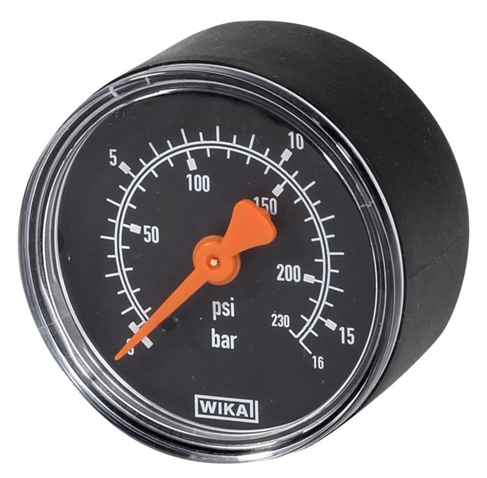 Resideo Manometer M74CS G 1/4, 50mm, hinten, Teilung 0-16bar, M74CS-A16