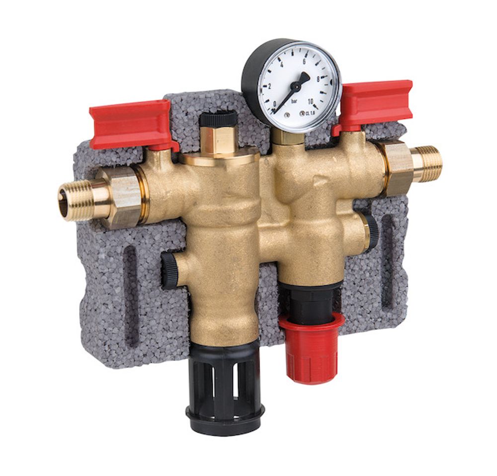 Resideo Nachfüllkombination NK300S mit Manometer und Isolierschale, NK300S-1/2A