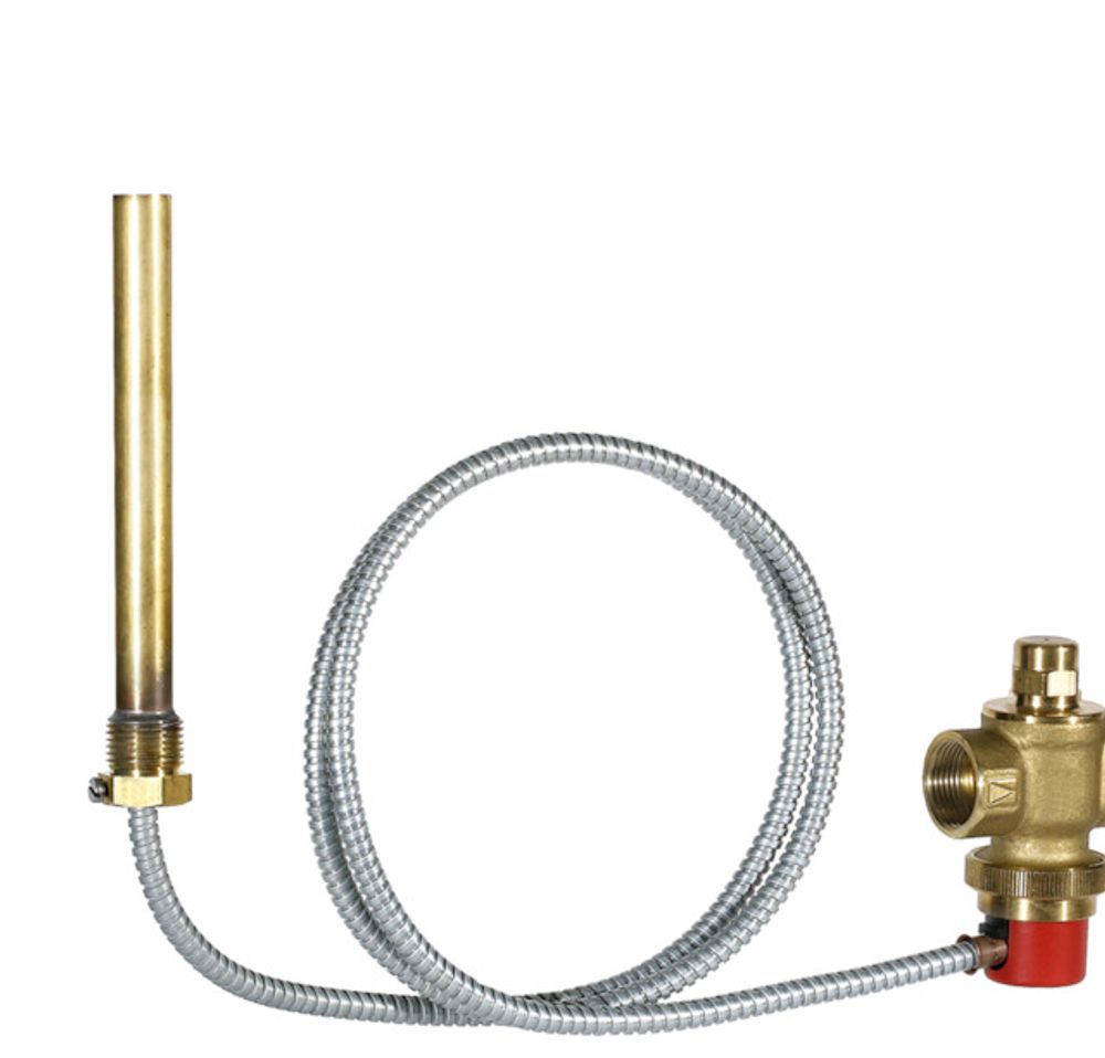 Resideo Therm Ablaufsicherung TS131 Messing 95 GradC, 4000mm, 3/4 ", B, TS131-3/4B