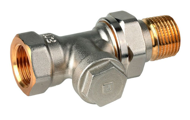Resideo Rücklaufverschraubung Verafix-E Messing, vernickelt, D, 1/2", V2420D0015