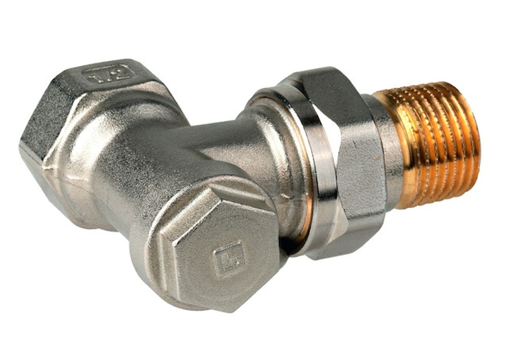 Resideo Rücklaufverschraubung Verafix-E Messing, vernickelt, E, 1/2", V2420E0015
