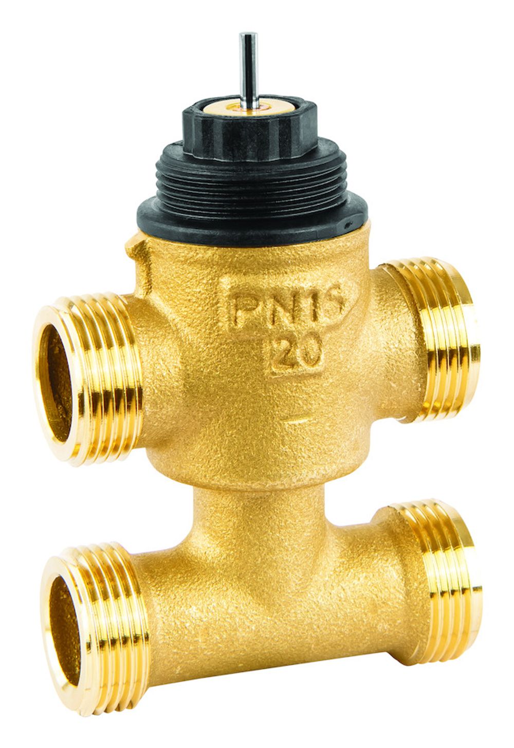 Resideo Dreiwegeventil VYE, PN16 DN15, kvs 1.6, flach dichtend, Auf/Zu, VYE15B1.6OF
