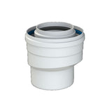 Brötje Adapter Erweiterung ADT60/100-80/125, konz., AL/PPS, weiß, 7308354