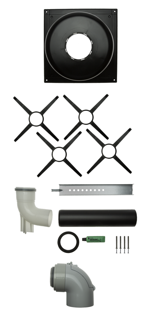 Brötje Abgasleitung-Set KAS 80/2 Kessel/Schacht DN 80/125 PPS/AI, 994767