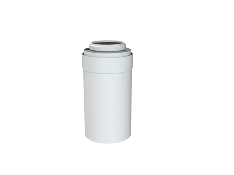Brötje Verlängerungsrohr K60 KR500 DN 60/100 konzentr. L=500mm AL/PPs weiß, 7308324