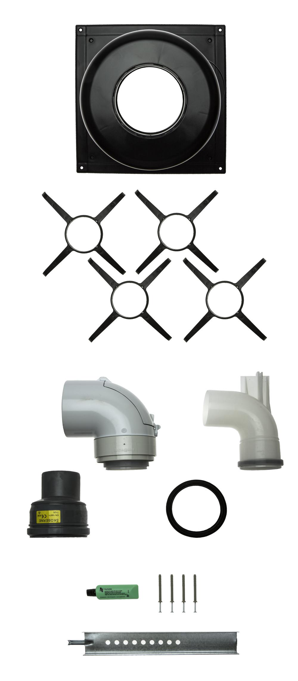 Brötje Abgasleitung-Set Kessel-Schacht DN80/125 PPS/AI m.Erweiterung auf DN 110, 996600