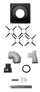 Brötje Abgasleitung-Set Kessel-Schacht DN80/125 PPS/AI m.Erweiterung auf DN 110, 996600