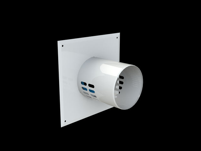 Brötje Luftansaugadapter DN 100 LAA 100 konzentrisch AL weiß, 7308330