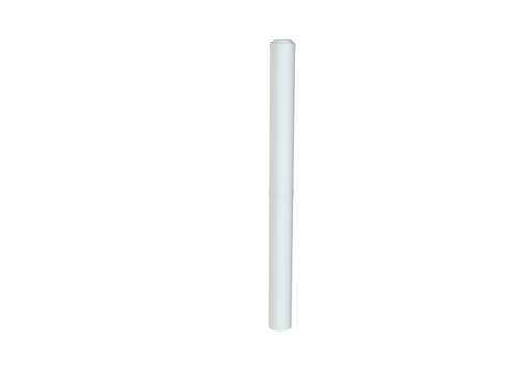 Brötje Verlängerungsrohr K60 KR2000 DN 60/100 konzentr. L=1995mm AL/PPs weiß, 7308326