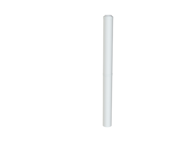 Brötje Verlängerungsrohr K60 KR2000 DN 60/100 konzentr. L=1995mm AL/PPs weiß, 7308326