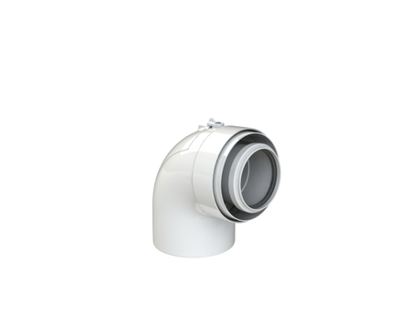 Brötje Langmuffe DN60/100 PPs/Al konzentrisch K60 KRA250 weiß, 7308327