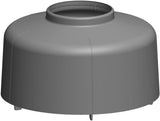 ATEC Mündungshaube DN  80 schwarz f.Abdeckplatte, 161364