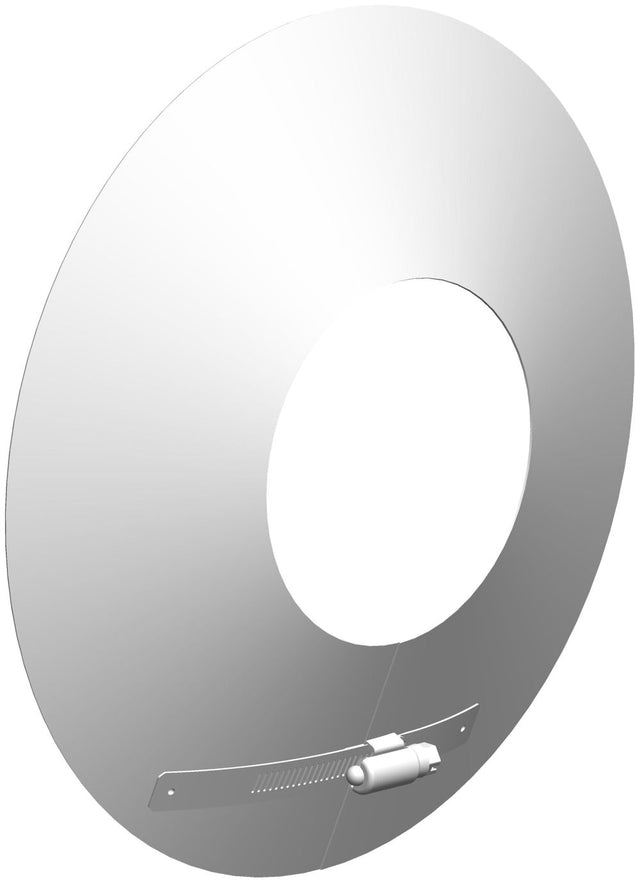 ATEC Wandrosette DN60/100 Edelstahl weiss beschichtet, 710728
