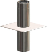 ATEC Aufsatzplatte DN80/125 f.Schorn- steinkopferhöhung 333x333x190mm ES blank, 701668