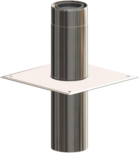 ATEC Aufsatzplatte DN80/125 f.Schorn- steinkopferhöhung 333x333x190mm ES blank, 701668