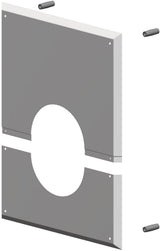 ATEC Wandblende m.Hinterlüftung DN 125 für raumluftabhängigen Betrieb 280x350mm, 4330