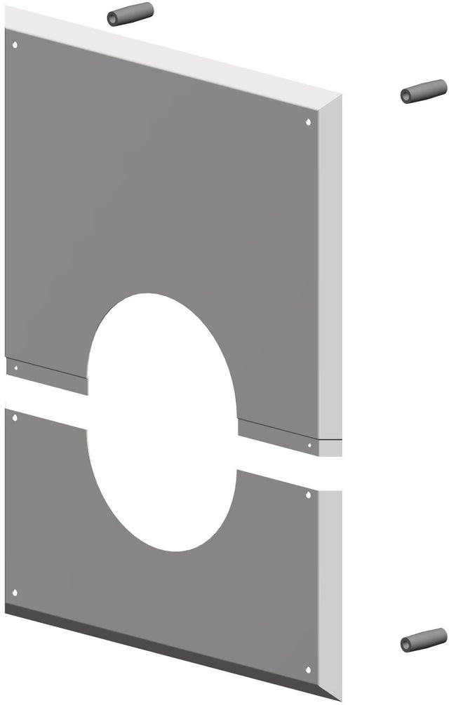 ATEC Wandblende m.Hinterlüftung DN 125 für raumluftabhängigen Betrieb 280x350mm, 4330