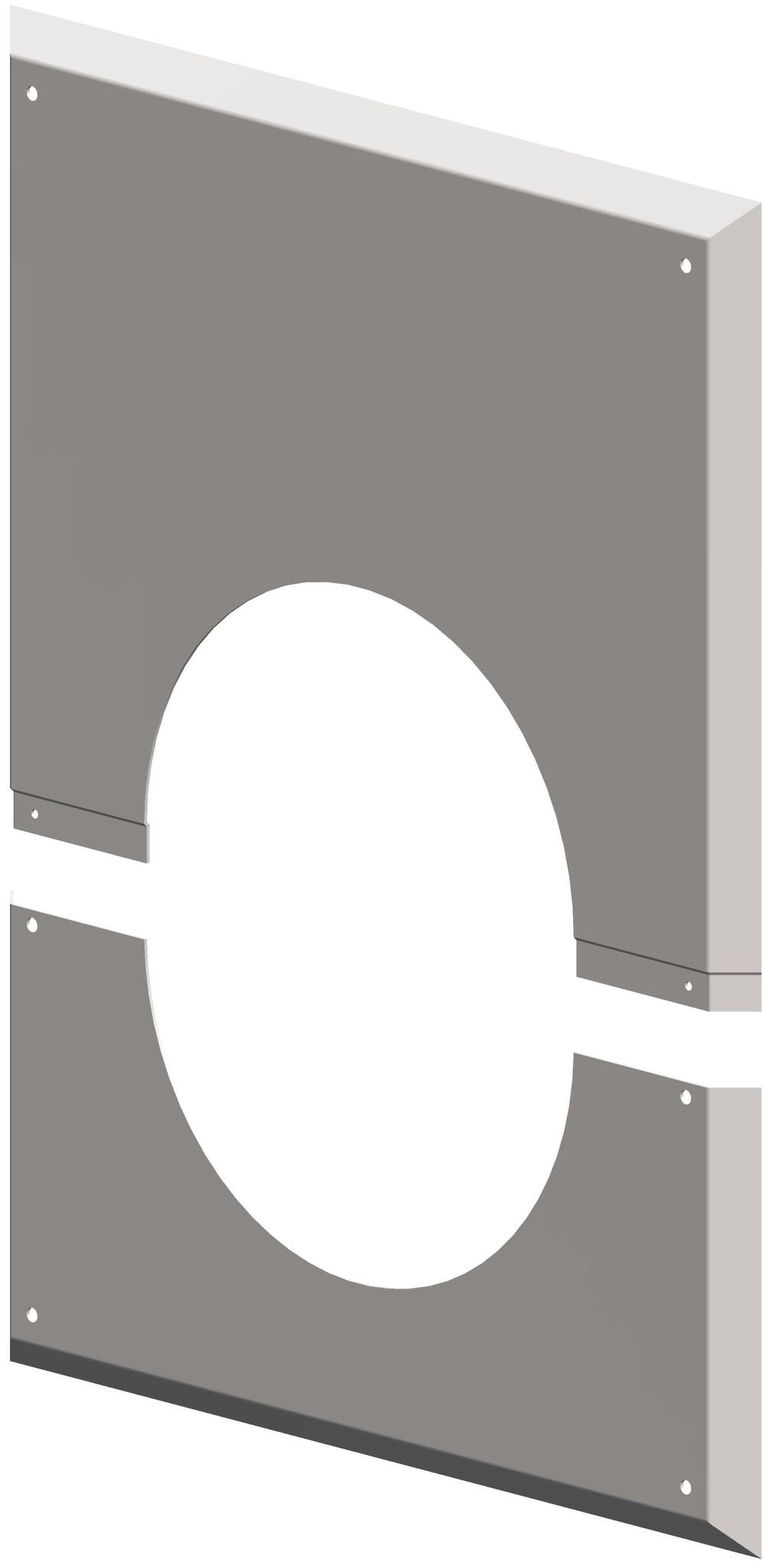 ATEC Wandblende geschlossen DN 110/160 2-teilig 280x340mm, 3428