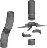 ATEC Basis-Set Rohr flexibel DN  80  15m , 31322