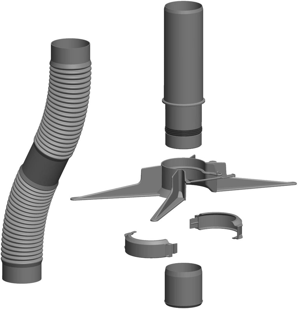 ATEC Basis-Set Rohr flexibel DN 60 12,5m , 20322