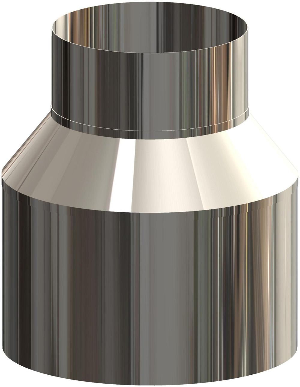ATEC Mündungsabschluss DN110/160 Edelstahl b Edelstahl blank, 703754