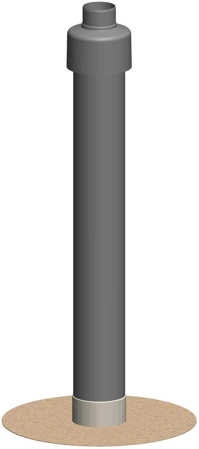 ATEC Flachdach-Abgasdurchgang Oberteil Bitum Bitumen DN80/125, 701566