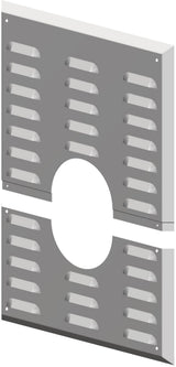 ATEC Wandblende m.Hinterlüftung DN 100 für raumluftabhängigen Betrieb 280x350mm, 2330