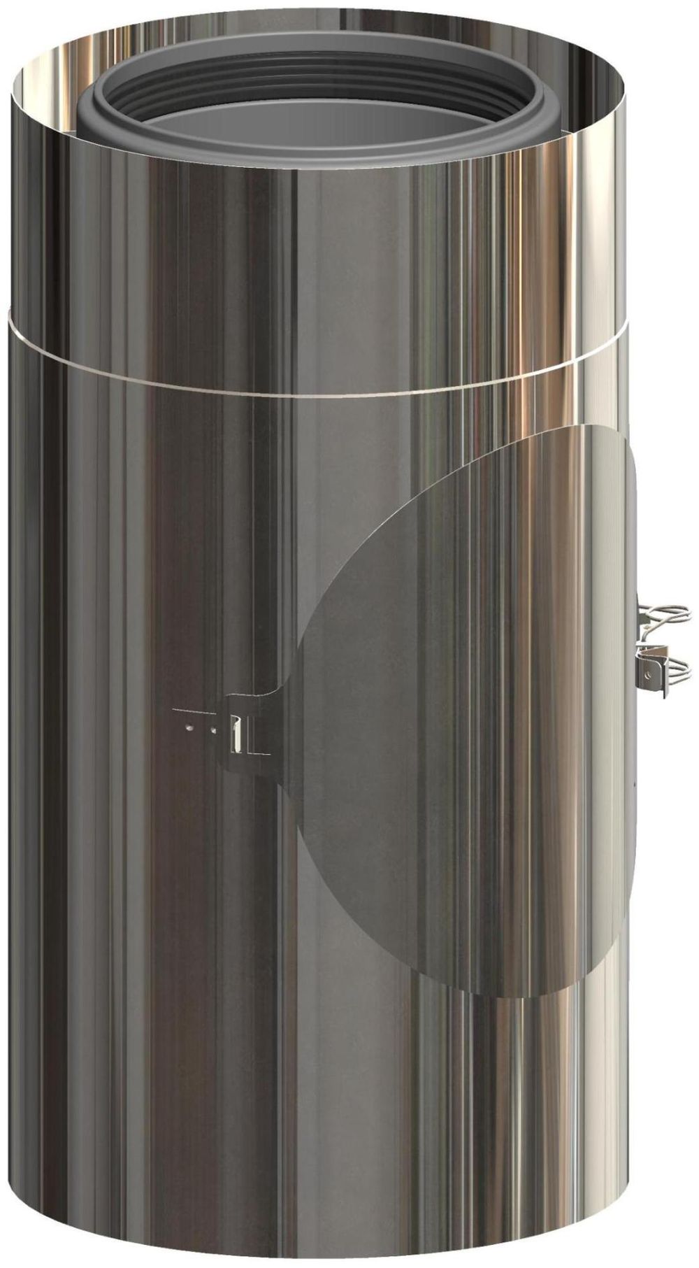 ATEC Kontroll-Rohr DN110/160 Edelstahl blank, 703703