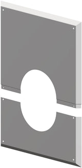 ATEC Wandblende geschlossen DN  80/125 2-teilig 280x340mm, 1428