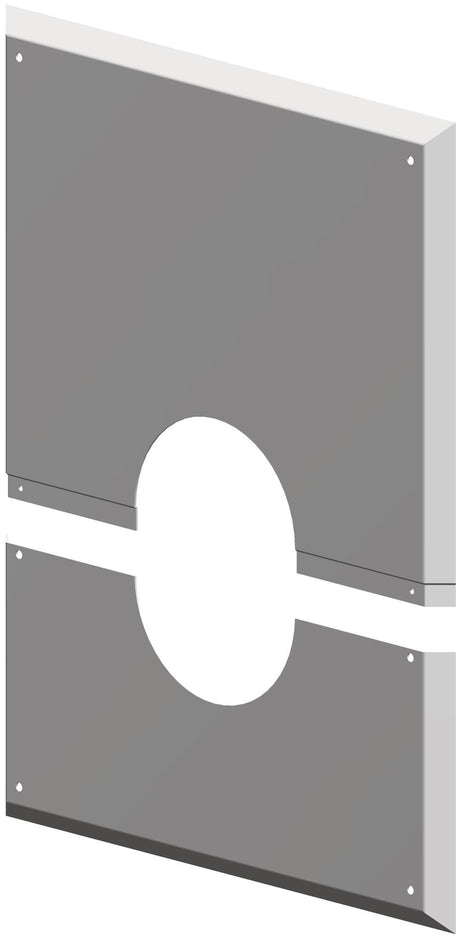 ATEC Wandblende geschlossen DN  60/100 2-teilig 280x340mm, 0428