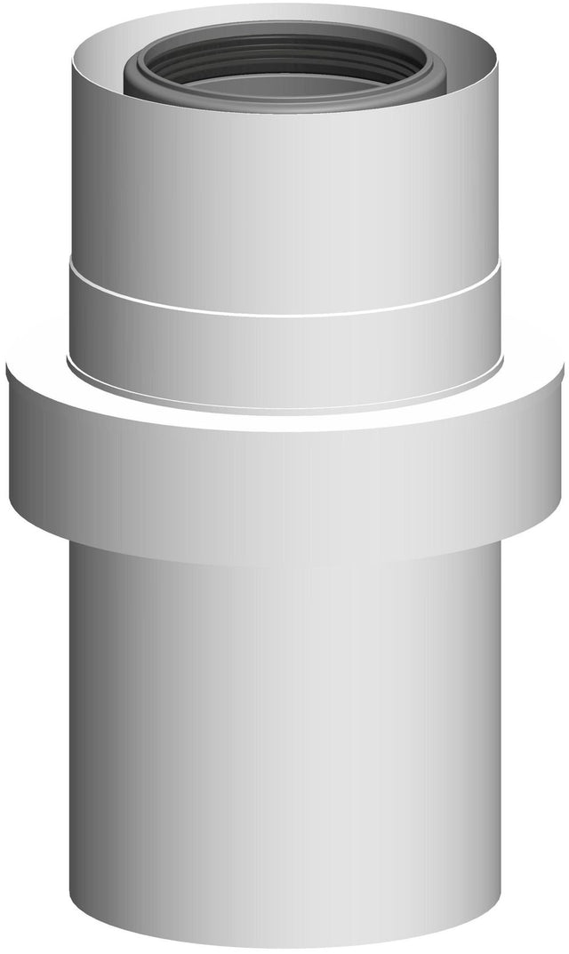 ATEC Zuluftrohr DN 80/125 L=255mm Edelstahl weiss beschichtet, 711756