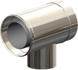 ATEC T-STK f.Kaskade DN160/230 (110/160) Edelstahl blank, 706705
