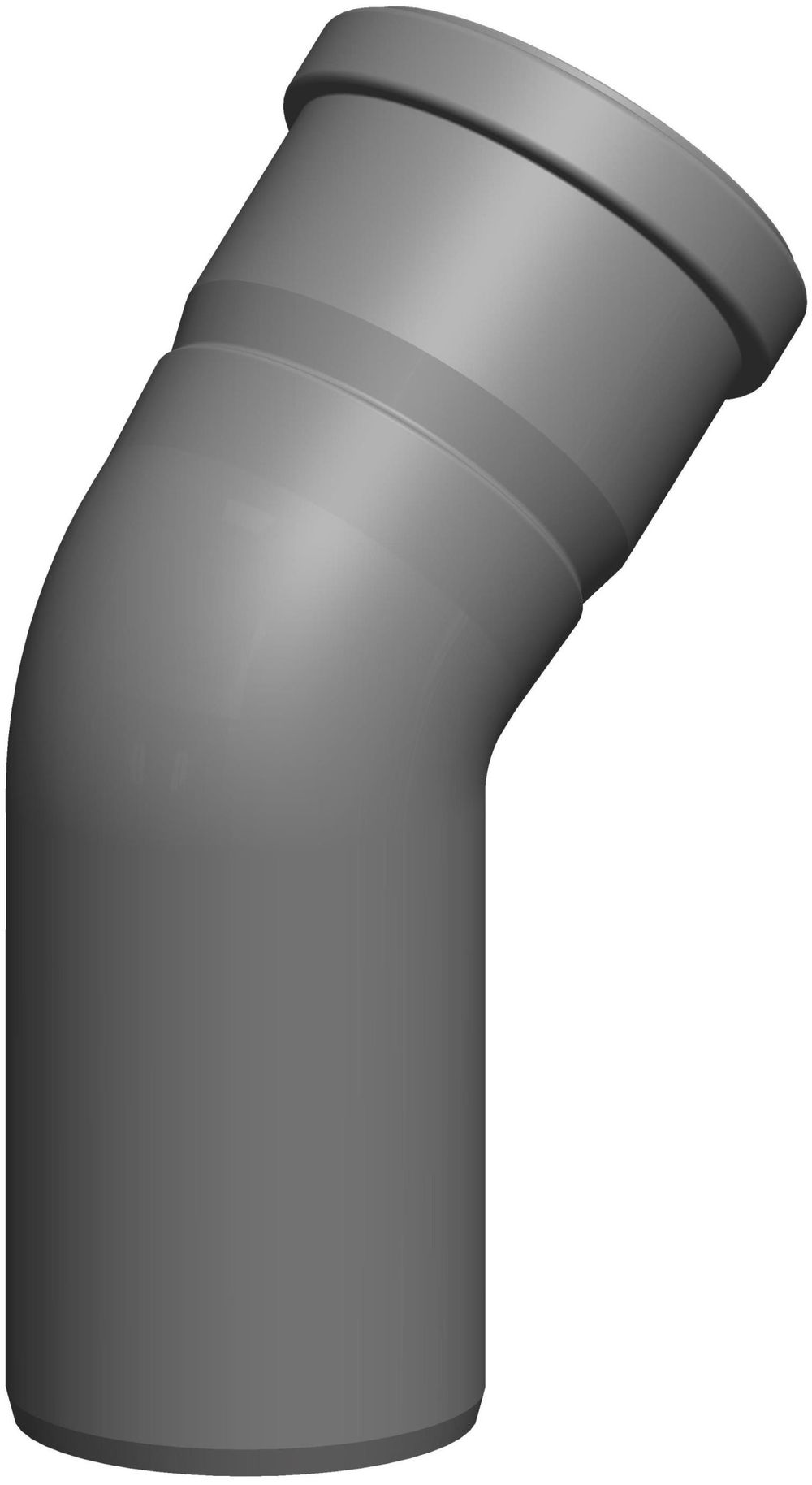 ATEC Bogen 45 Grad DN  80 einwandig, 1315