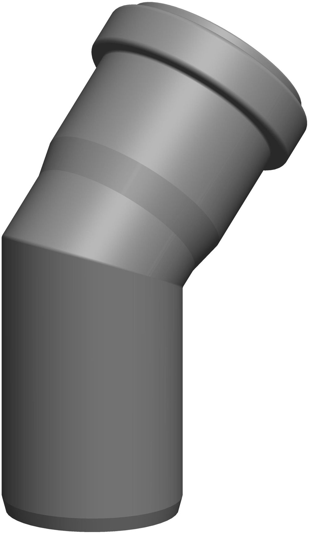 ATEC Bogen 45 Grad DN  60 einwandig, 0315