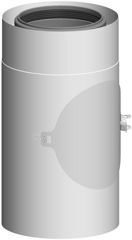 ATEC Kontroll-Rohr DN110/150 Edelstahl weiß, 713703