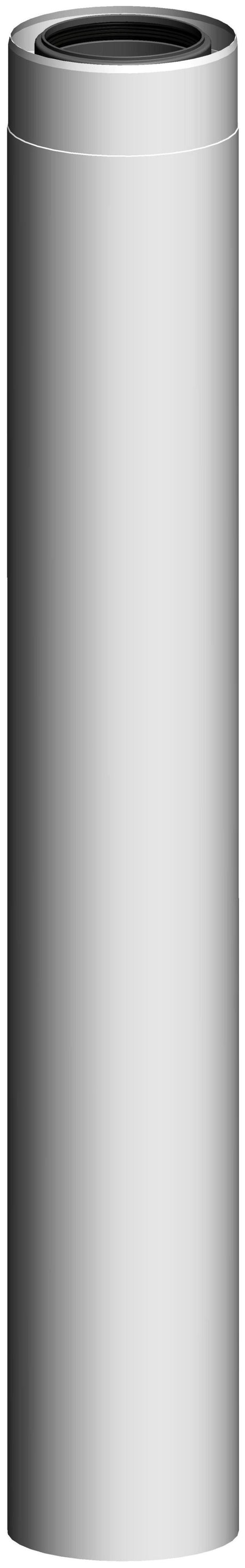 ATEC Rohrelement DN100/150 L=940mm Edelstahl weiss beschichtet kürzbar, 712719