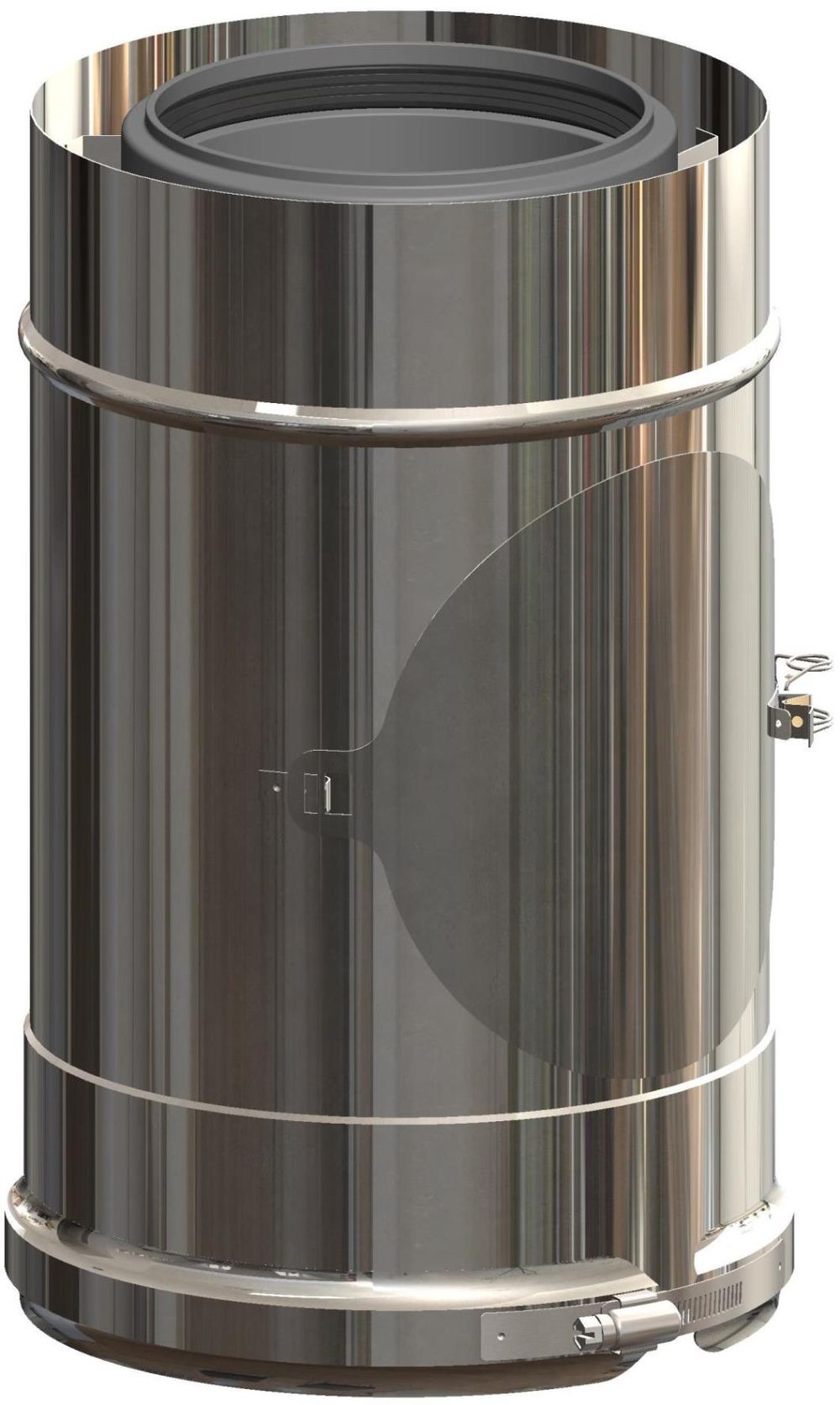 ATEC Kontroll-Rohr DN125/190 L=270mm Edelstahl blank, 704703