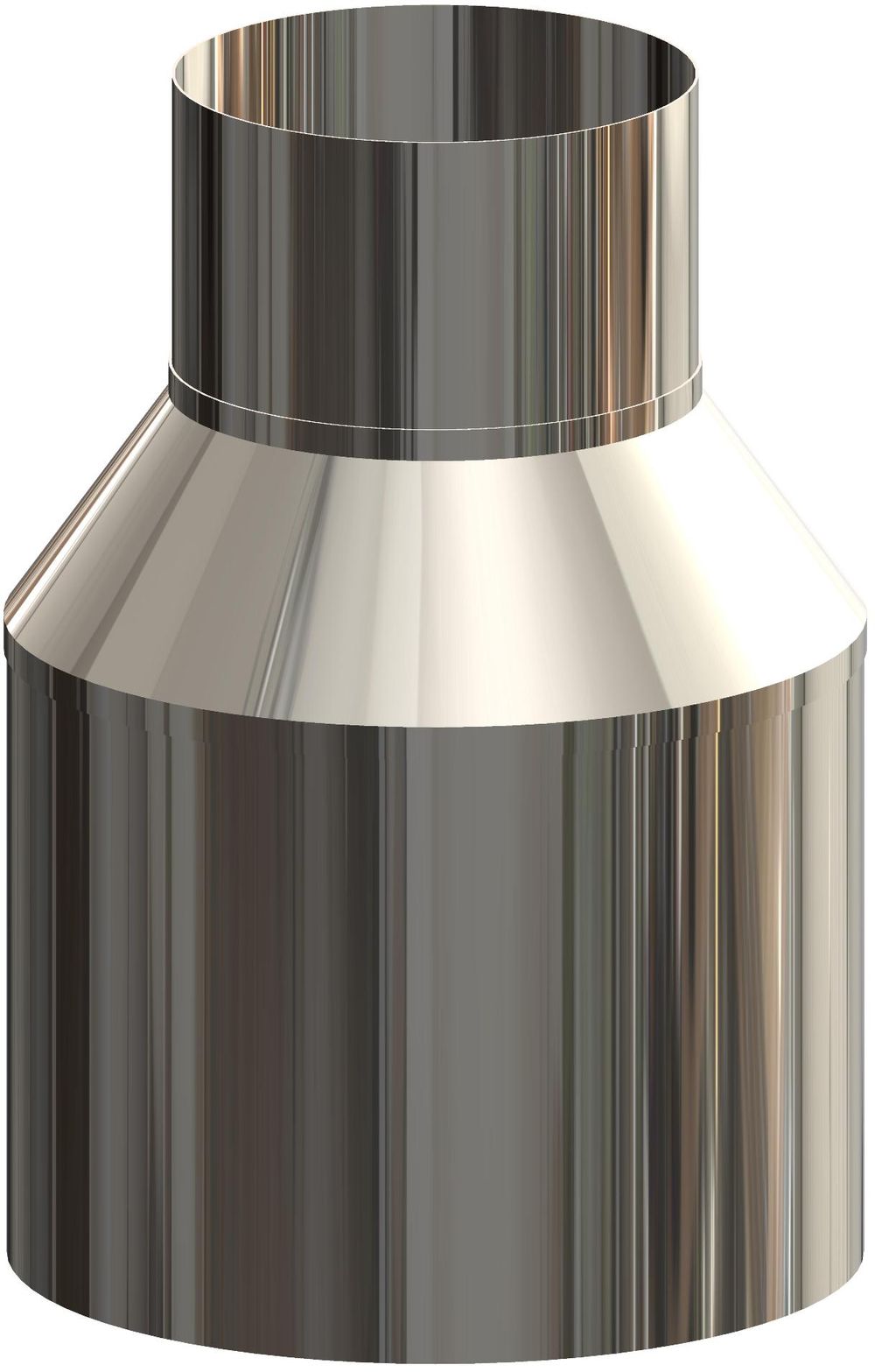 ATEC Mündungsabschluss DN 80/125 L=145mm Edelstahl blank, 701754